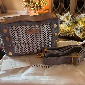 Hammitt Evan Small Crossbody bag in the "Gallery Row/Brushed Gold" colorway
